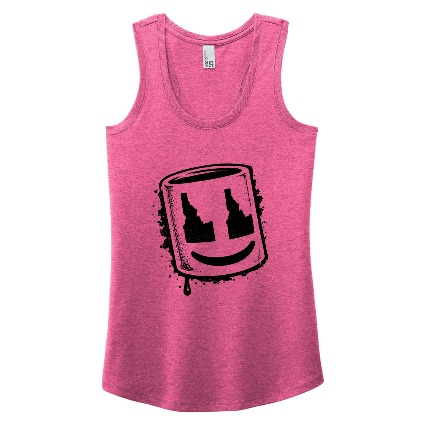 BMF 2026 - District® Women’s Perfect Tri® Racerback Tank - FUCHSIA FROST