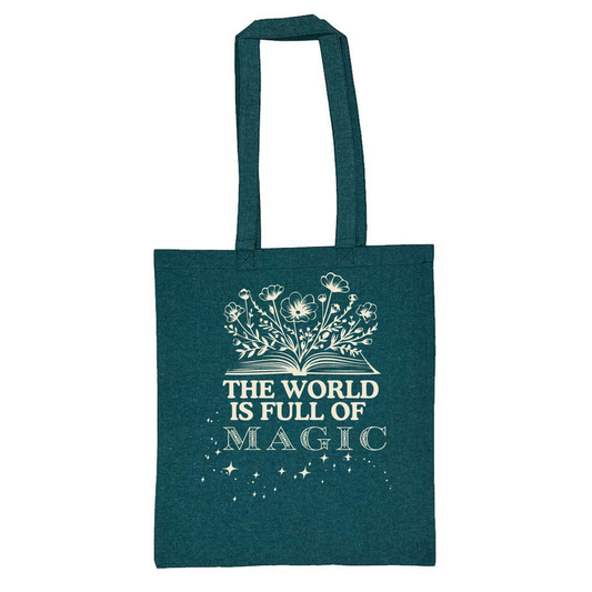 Lightweight Recycled Canvas Tote Bag - EMERALD HEATHER