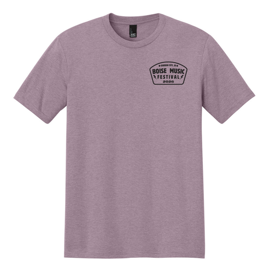 BMF 2026 - District® Perfect Tri® Tee - HEATHERED LAVENDER