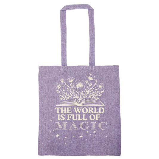 Lightweight Recycled Canvas Tote Bag - HEATHER PURPLE