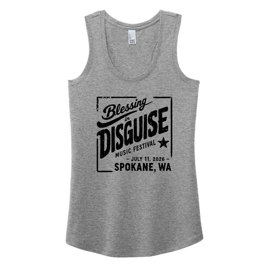 BID 2026 - District® Women’s Perfect Tri® Racerback Tank - GREY FROST