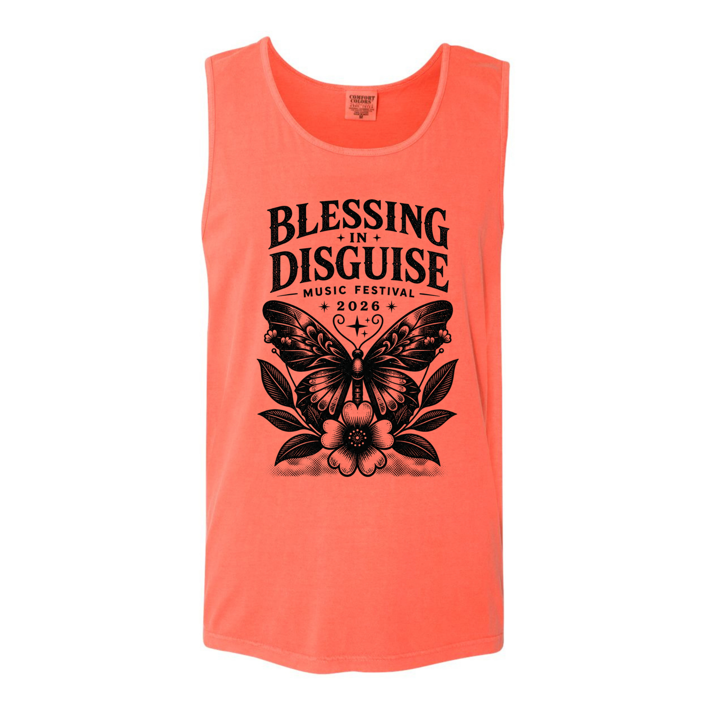 BID 2026 - Comfort Colors® Heavyweight Ring Spun Tank Top - BRIGHT SALMON