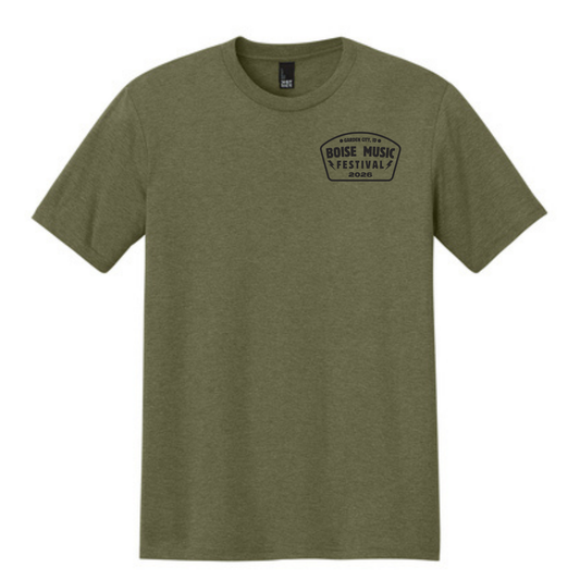 BMF 2026 - District® Perfect Tri® Tee - MILITARY GREEN FROST