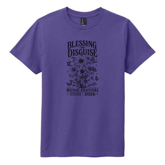 BID 2026 - YOUTH - Tultex Fine Jersey T-shirt - PURPLE