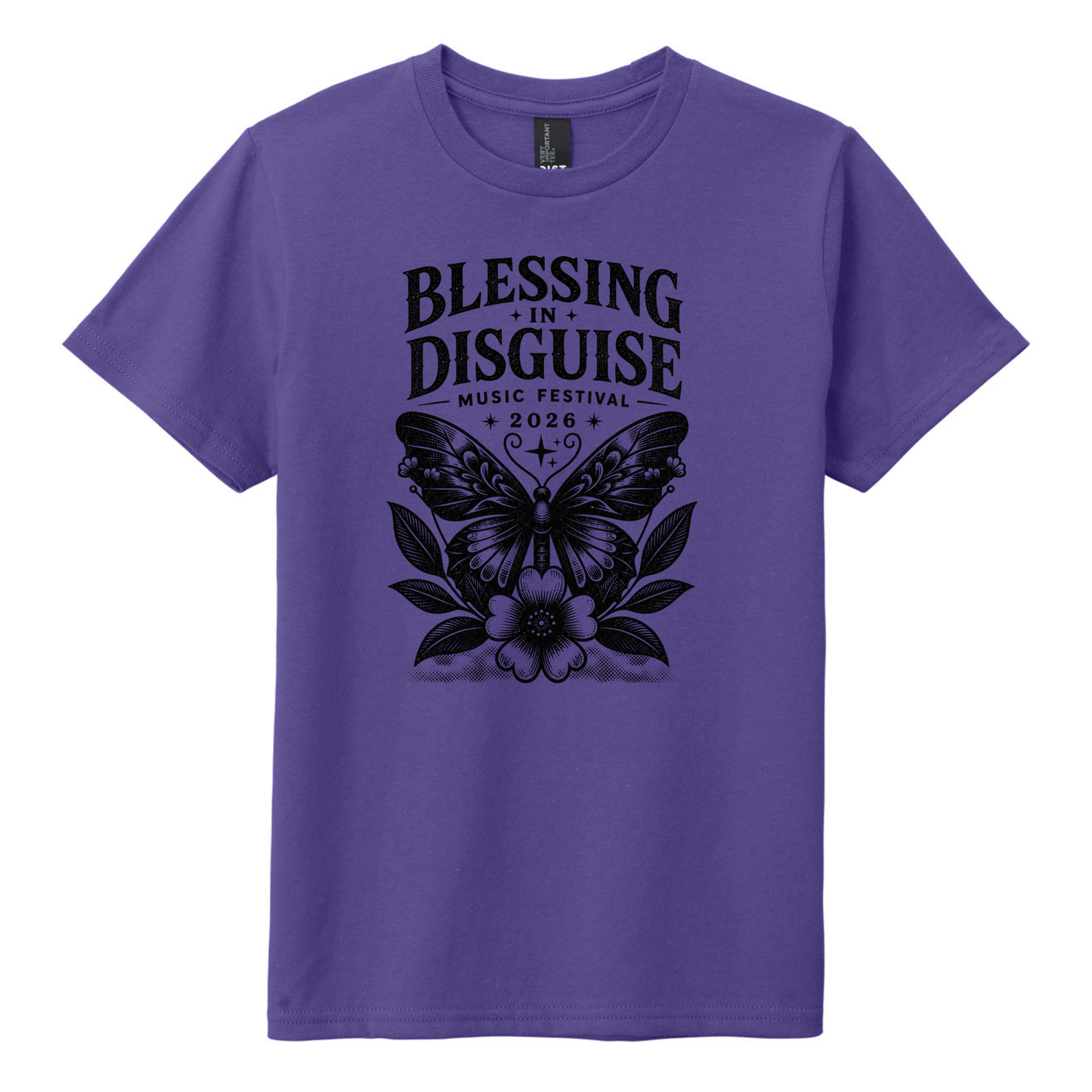 BID 2026 - YOUTH - Tultex Fine Jersey T-shirt - PURPLE
