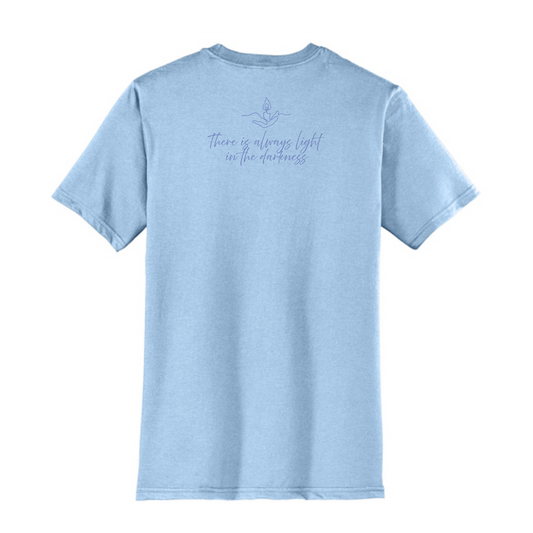 Light the Night for Hope - Short Sleeve Tee - Ice Blue
