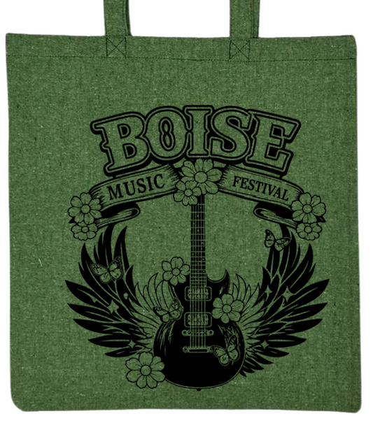 BMF 2026 - Liberty Lightweight Recycled Canvas Tote - GUITAR w/ WINGS