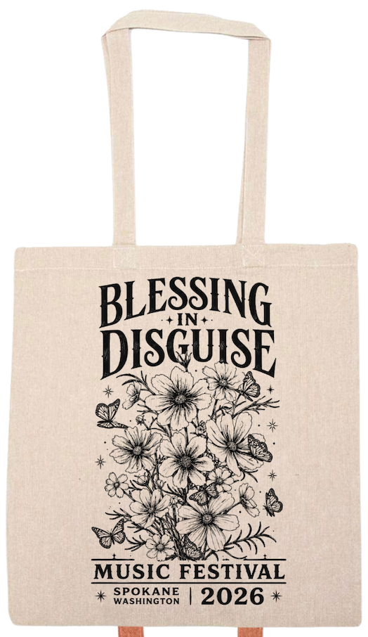 BID 2026 - Liberty Lightweight Recycled Canvas Tote - DETAILED FLOWERS