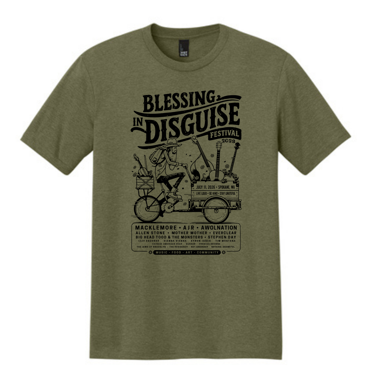 BID 2026 - District® Perfect Tri® Tee - MILITARY GREEN FROST