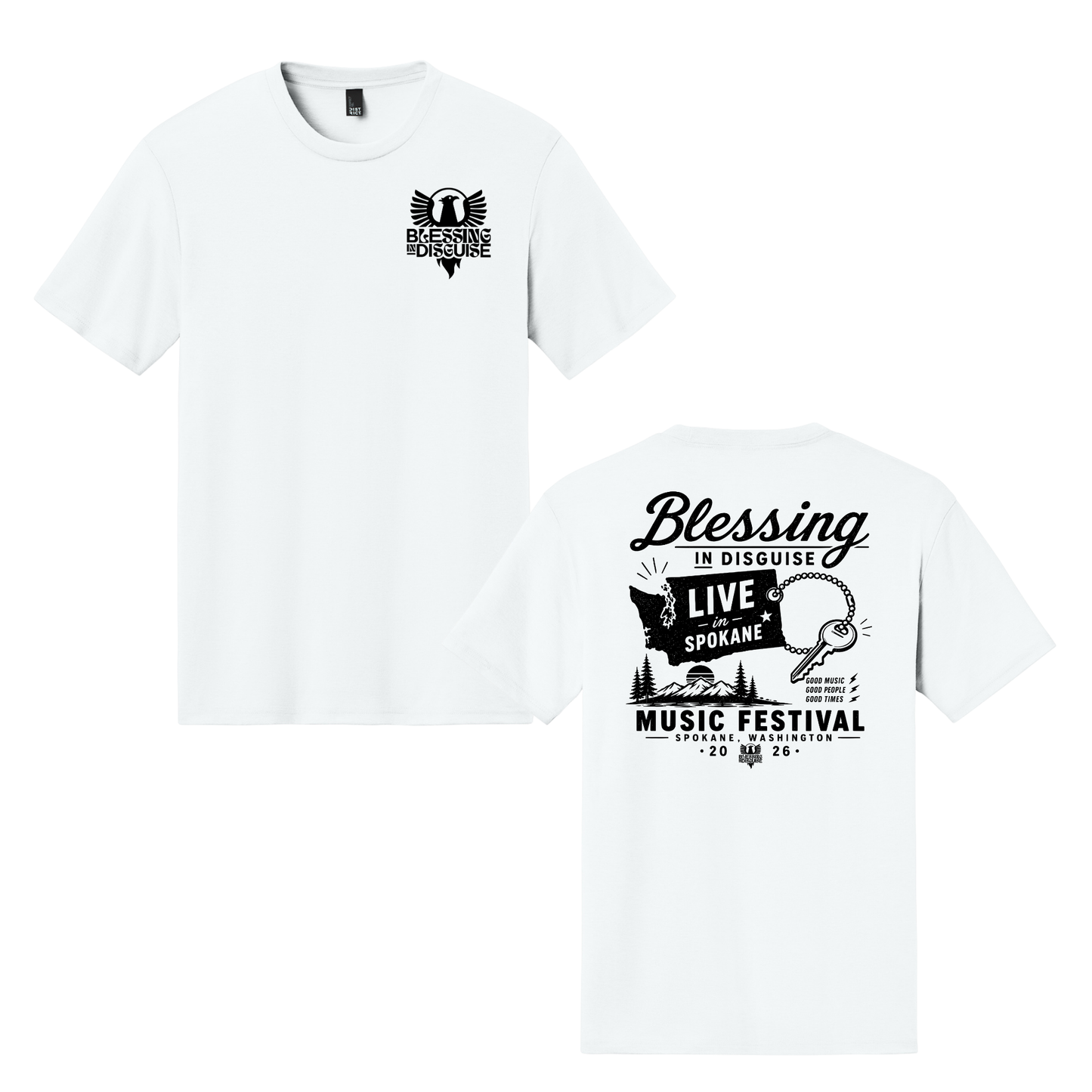 BID 2026 - District® Perfect Tri® Tee - WHITE