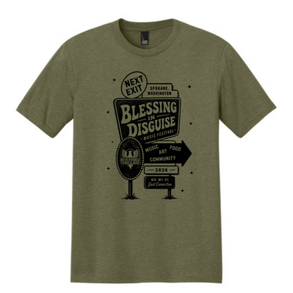 BID 2026 - District® Perfect Tri® Tee - MILITARY GREEN FROST