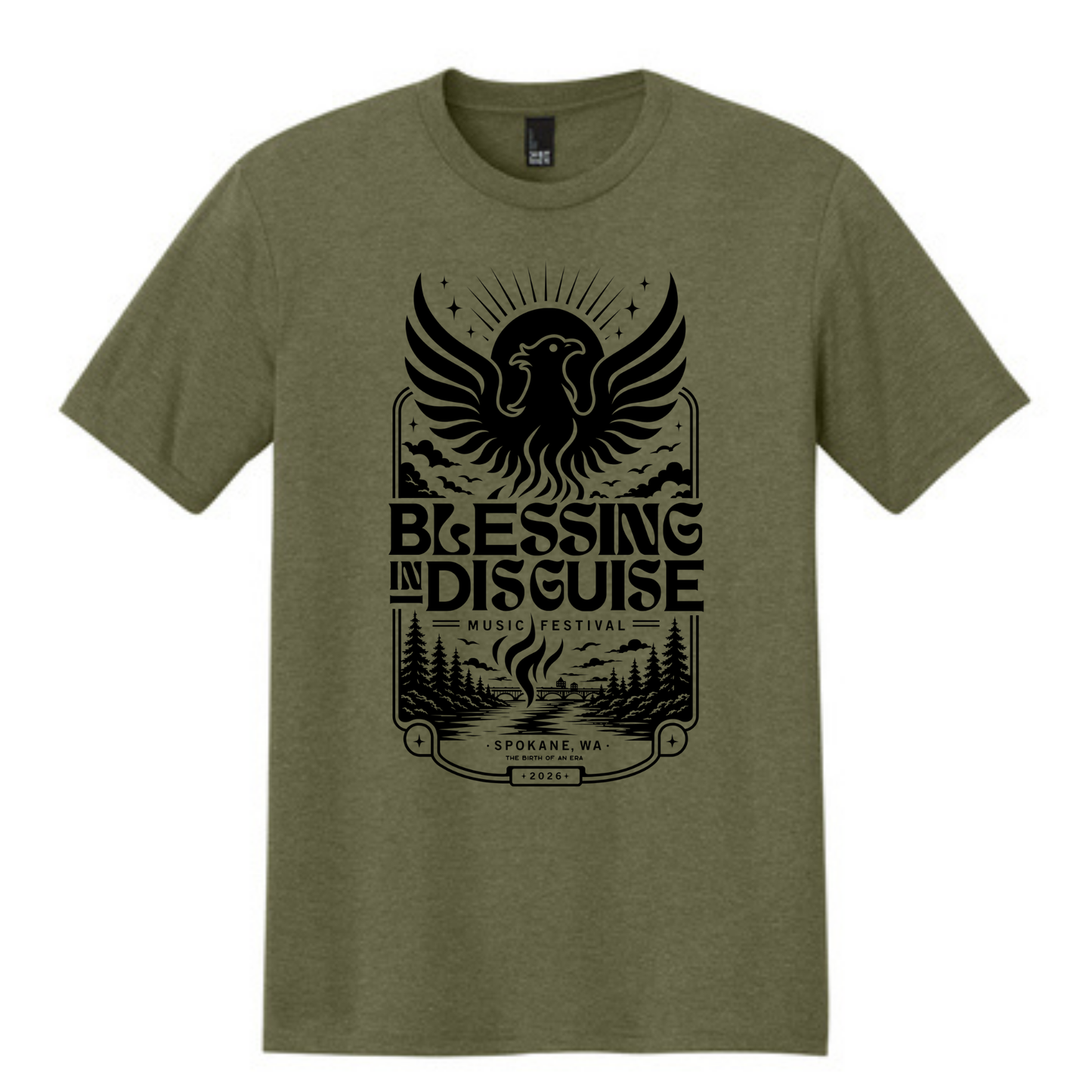 BID 2026 - District® Perfect Tri® Tee - MILITARY GREEN FROST