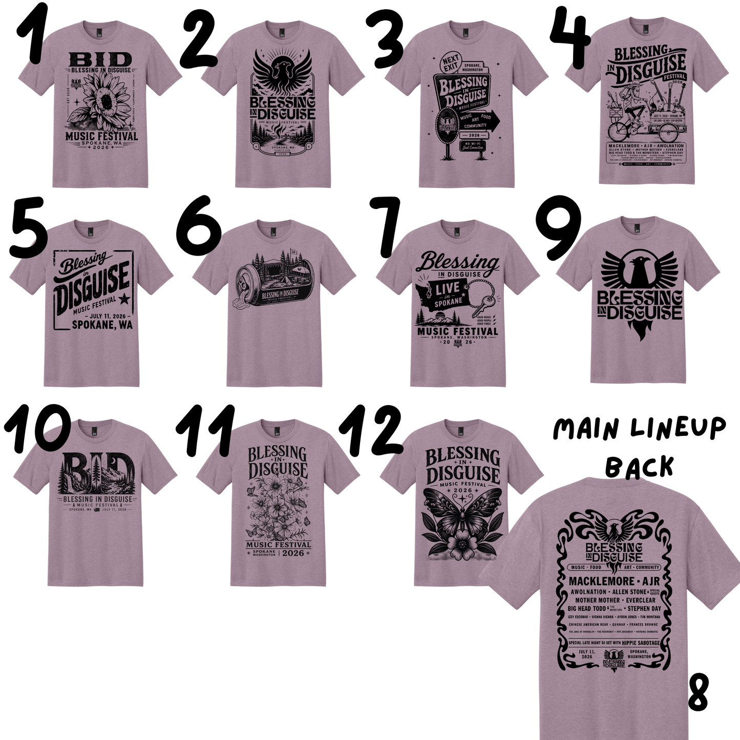Poster Lineup Tee - BID 2026