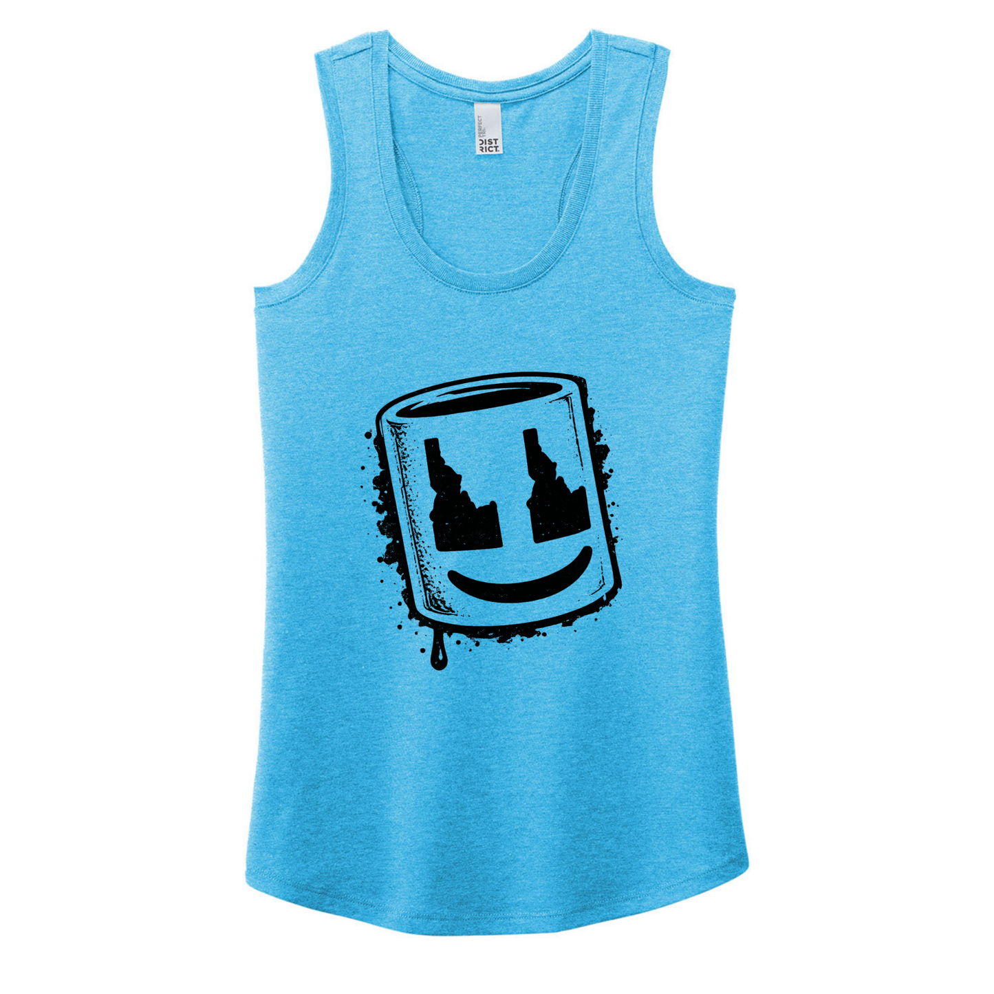 BMF 2026 - District® Women’s Perfect Tri® Racerback Tank - TURQUOISE FROST