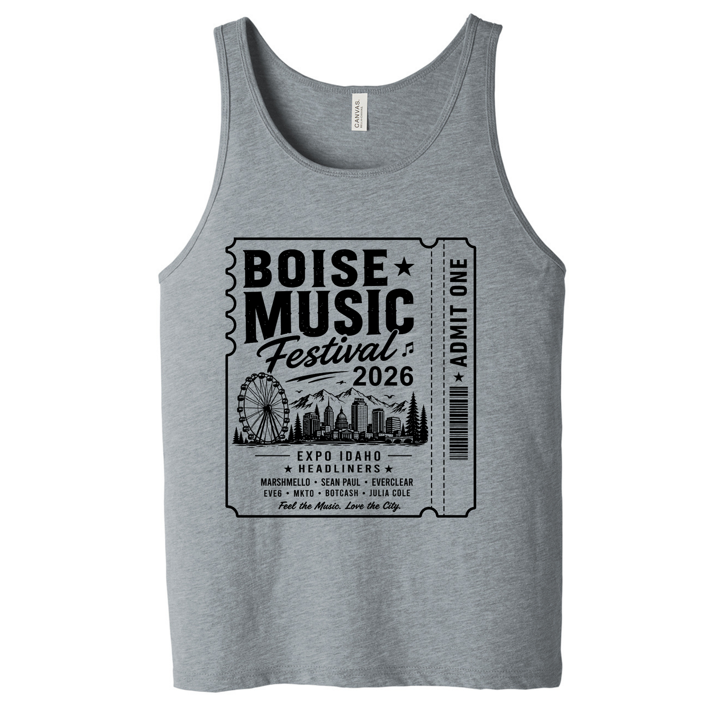 BMF 2026 - BELLA+CANVAS® Unisex Jersey Tank - ATHLETIC HEATHER