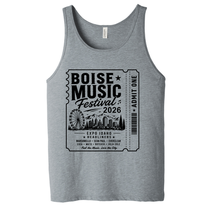 BMF 2026 - BELLA+CANVAS® Unisex Jersey Tank - ATHLETIC HEATHER
