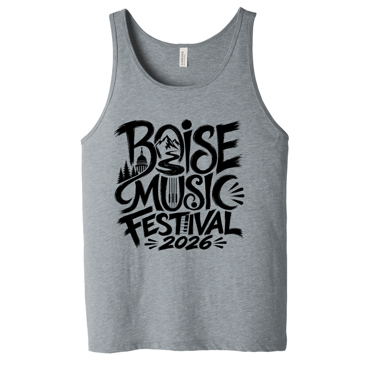 BMF 2026 - BELLA+CANVAS® Unisex Jersey Tank - ATHLETIC HEATHER