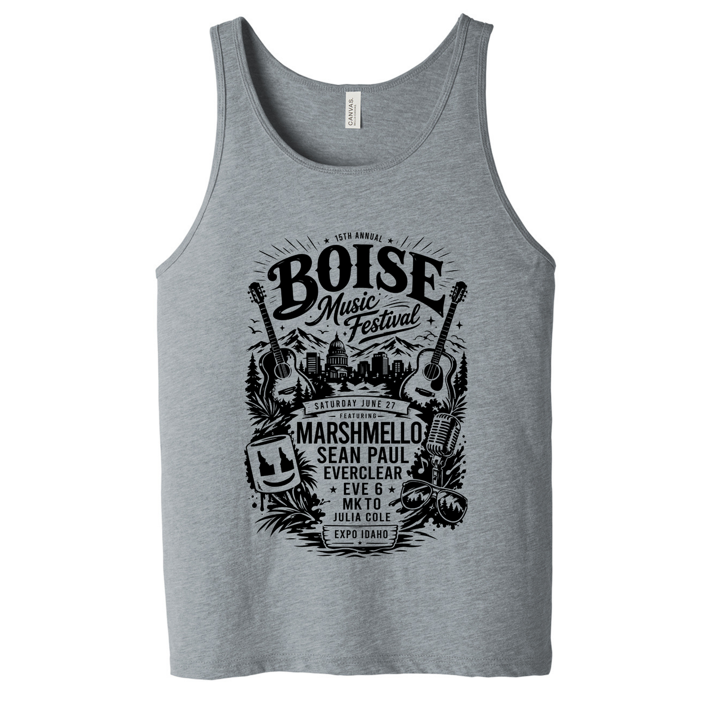 BMF 2026 - BELLA+CANVAS® Unisex Jersey Tank - ATHLETIC HEATHER