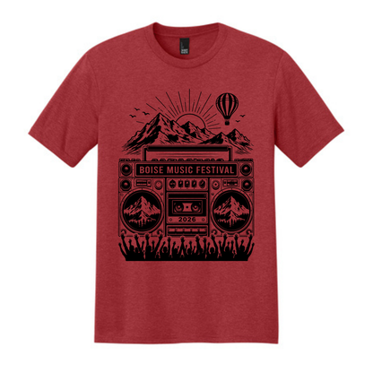 BMF 2026 - District® Perfect Tri® Tee - RED FROST