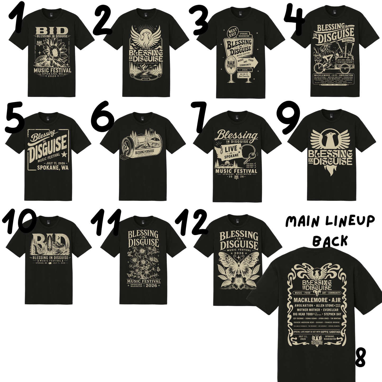 Poster Lineup Tee - BID 2026
