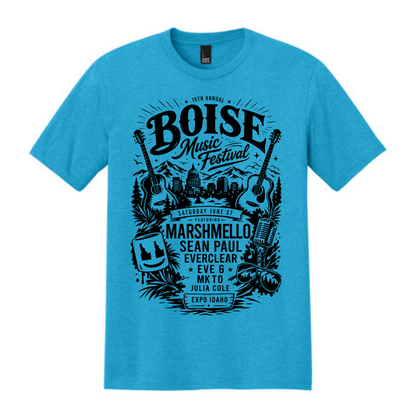BMF 2026 - District® Perfect Tri® Tee - TURQUOISE FROST