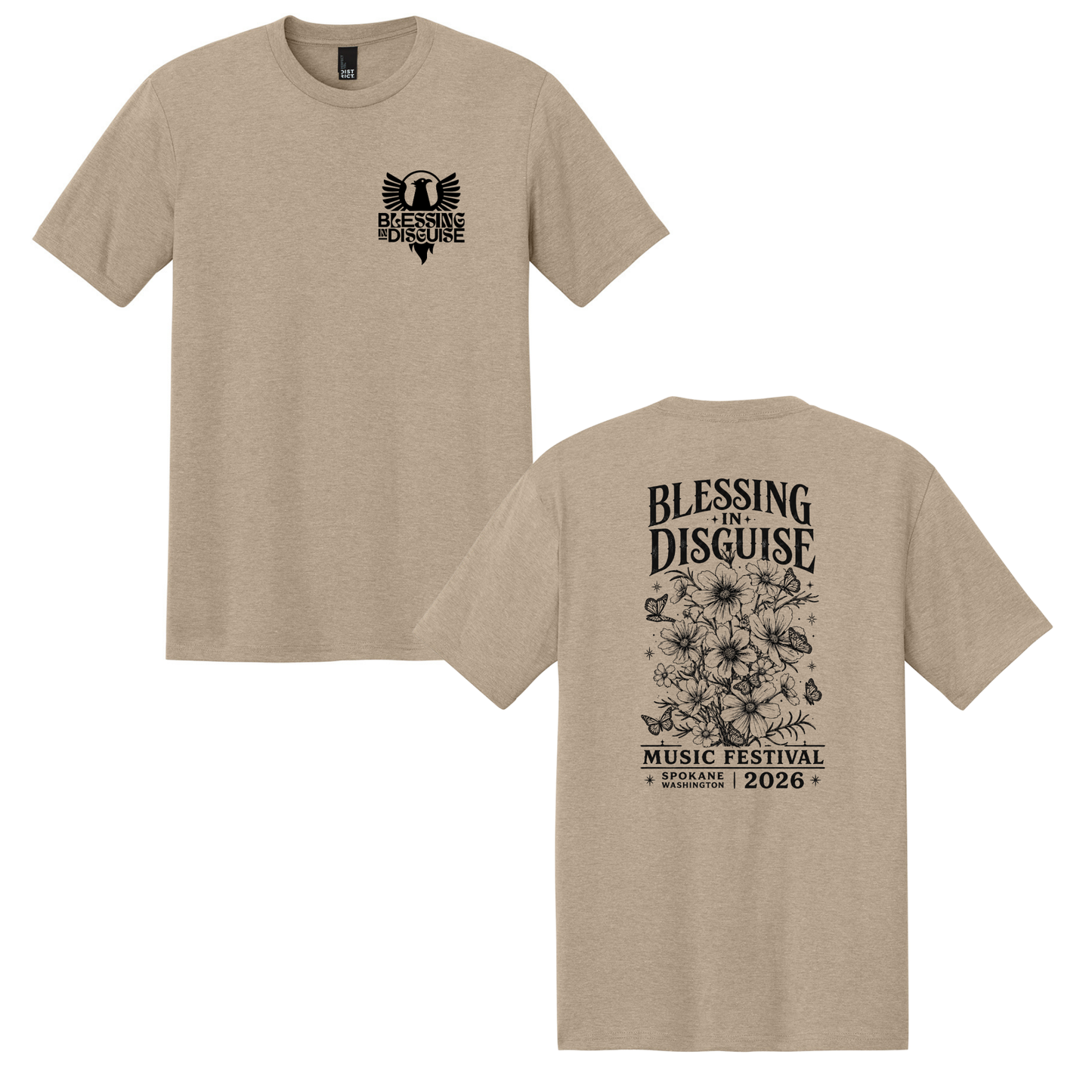 BID 2026 - District® Perfect Tri® Tee - DESERT TAN