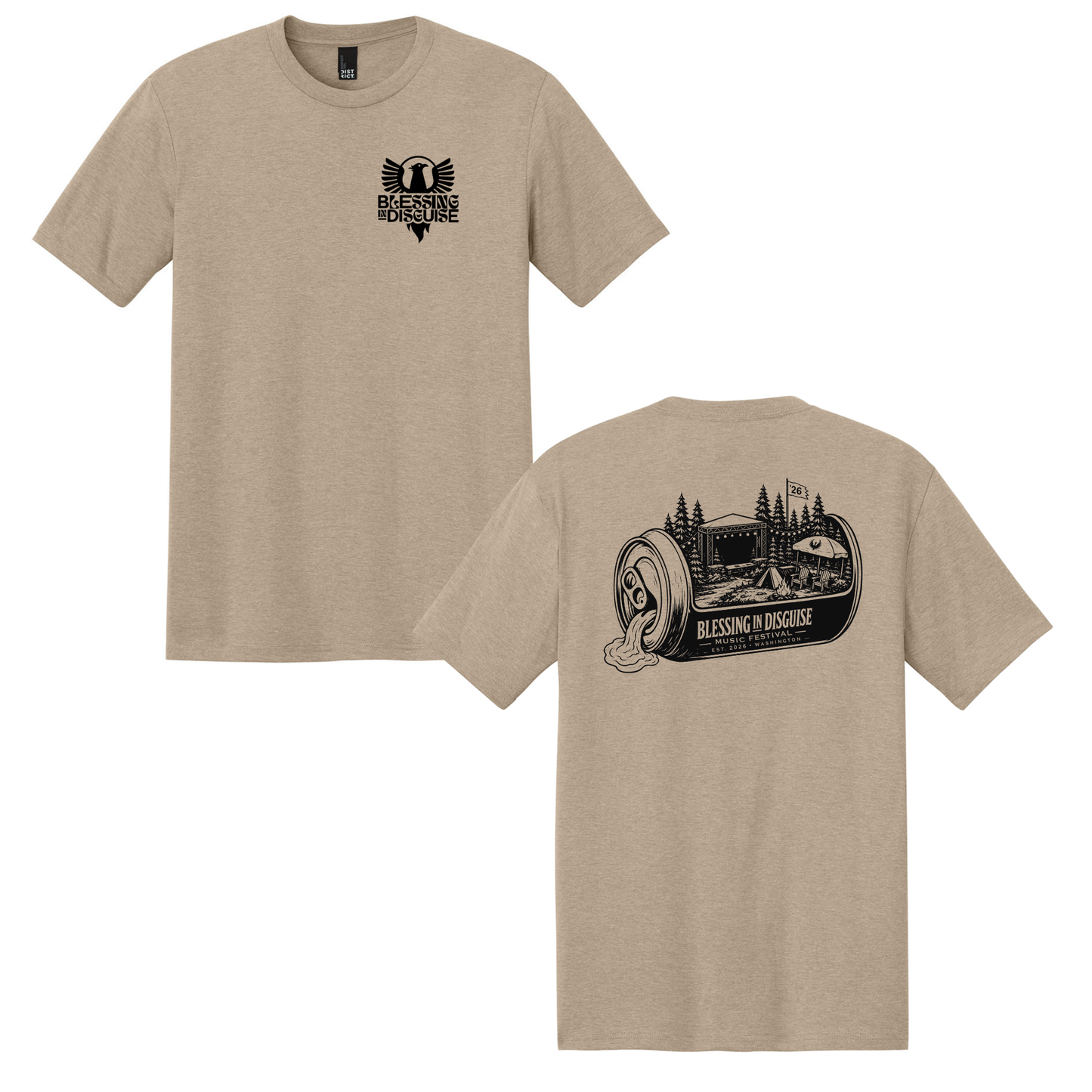 BID 2026 - District® Perfect Tri® Tee - DESERT TAN