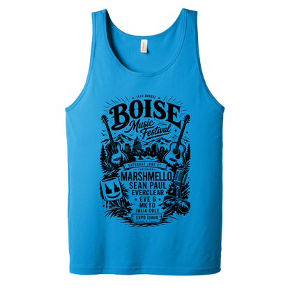 BMF 2026 - BELLA+CANVAS® Unisex Jersey Tank - NEON BLUE