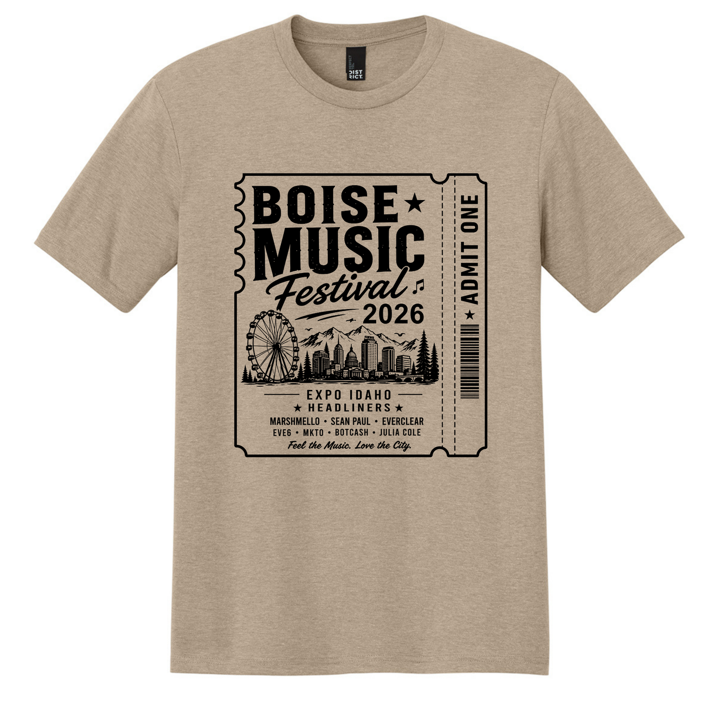 BMF 2026 - District® Perfect Tri® Tee - DESERT TAN