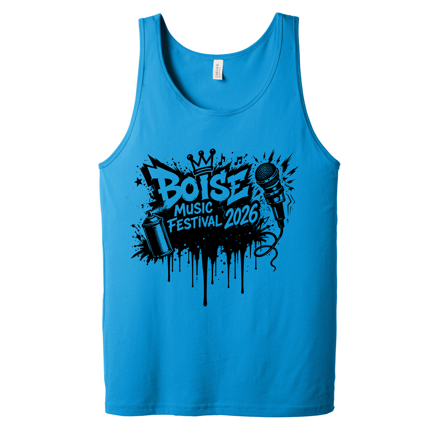 BMF 2026 - BELLA+CANVAS® Unisex Jersey Tank - NEON BLUE
