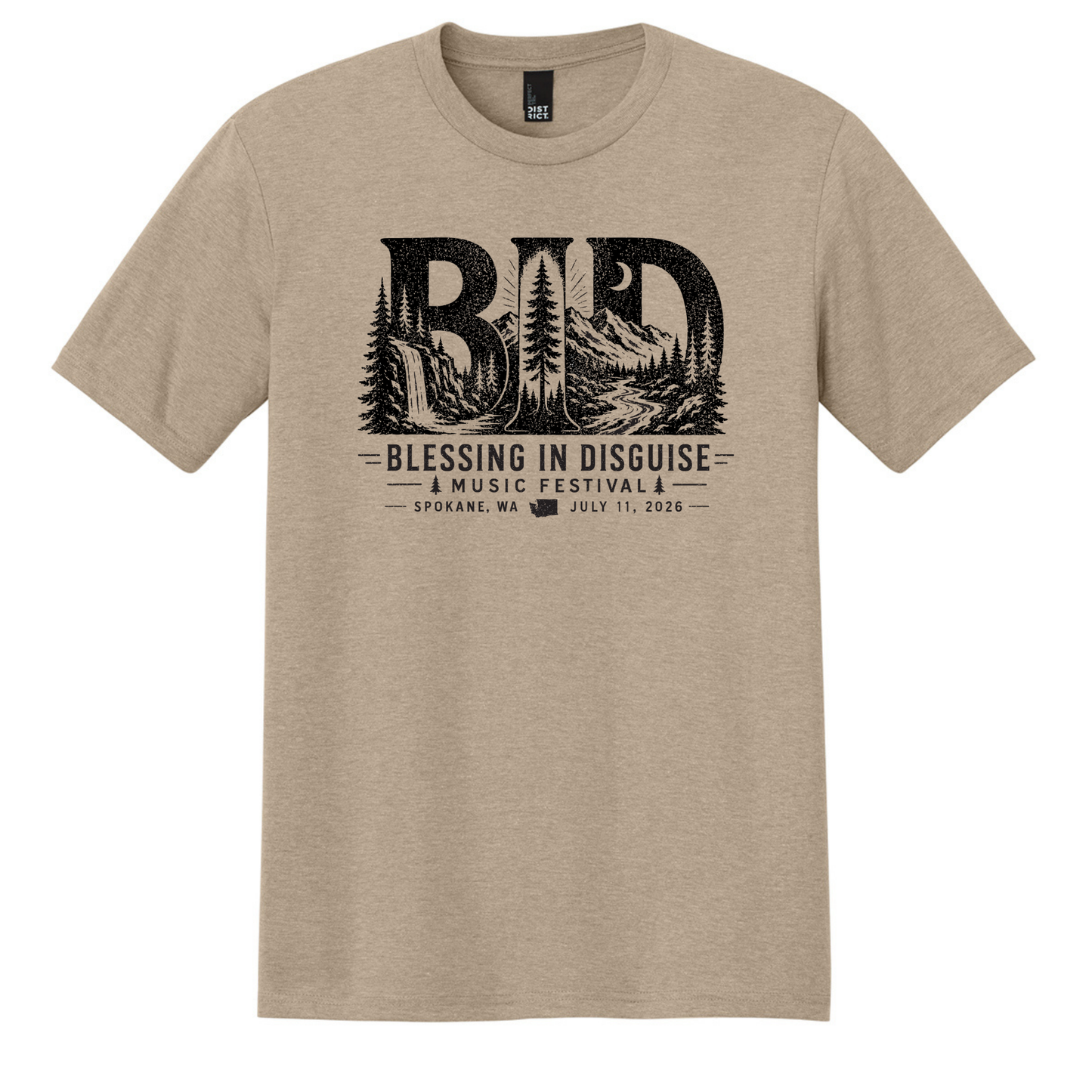 BID 2026 - District® Perfect Tri® Tee - DESERT TAN