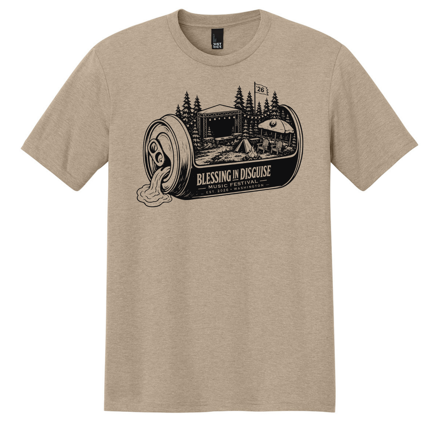 BID 2026 - District® Perfect Tri® Tee - DESERT TAN