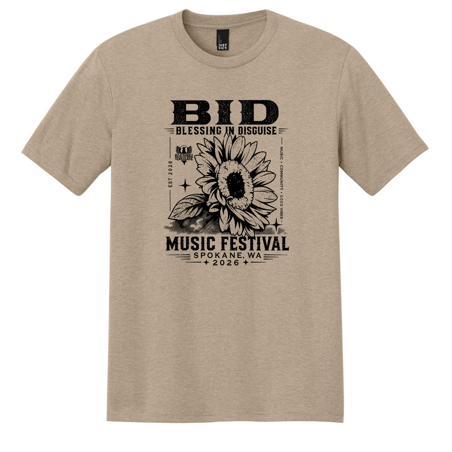 BID 2026 - District® Perfect Tri® Tee - DESERT TAN