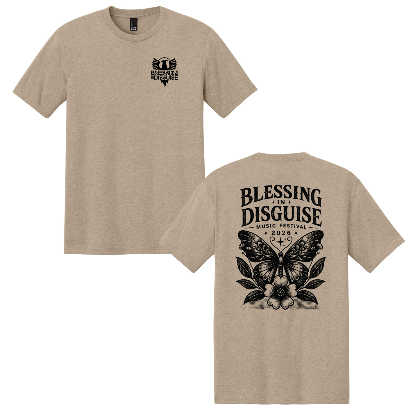 BID 2026 - District® Perfect Tri® Tee - DESERT TAN
