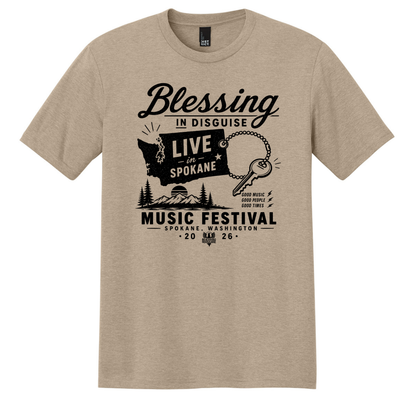 BID 2026 - District® Perfect Tri® Tee - DESERT TAN