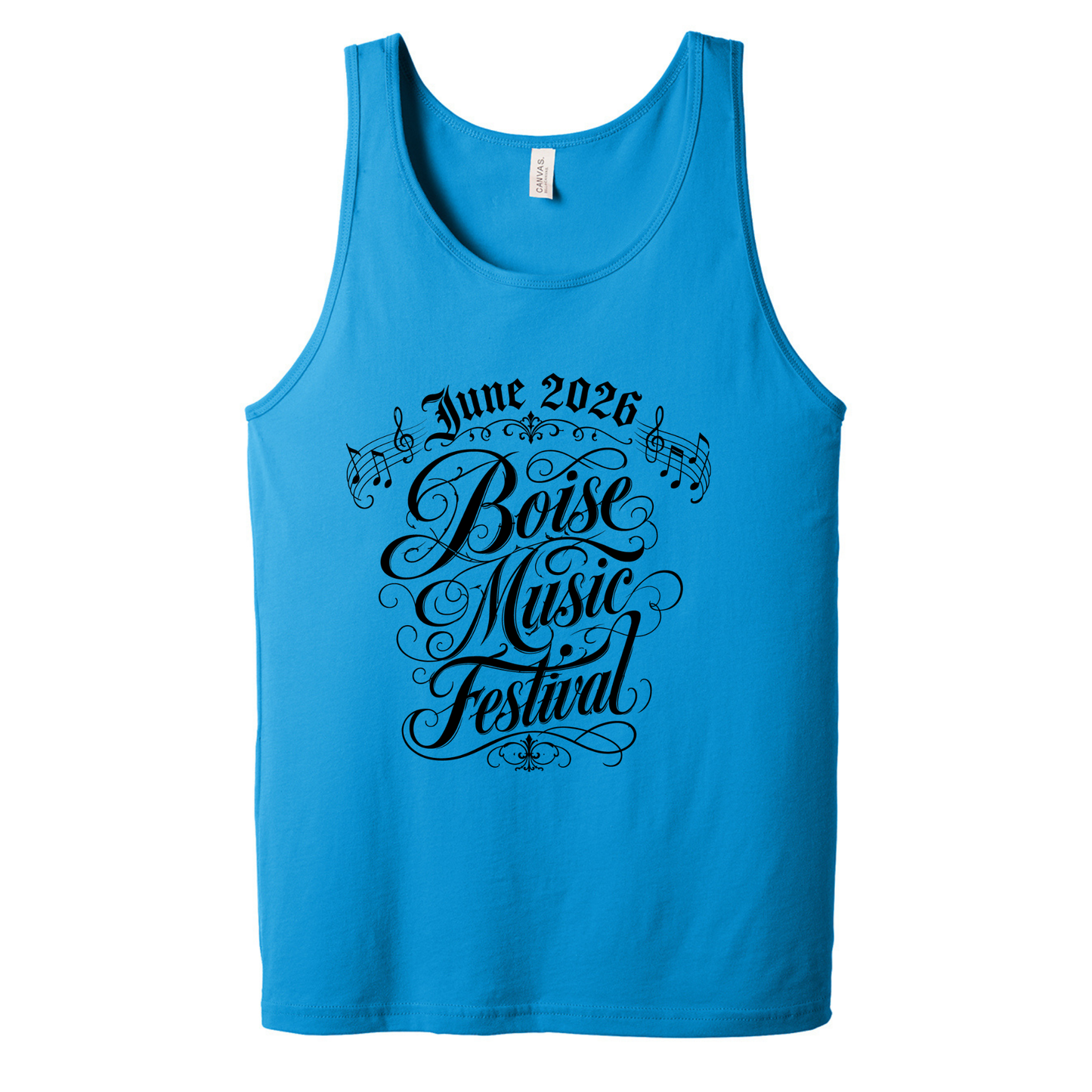 BMF 2026 - BELLA+CANVAS® Unisex Jersey Tank - NEON BLUE