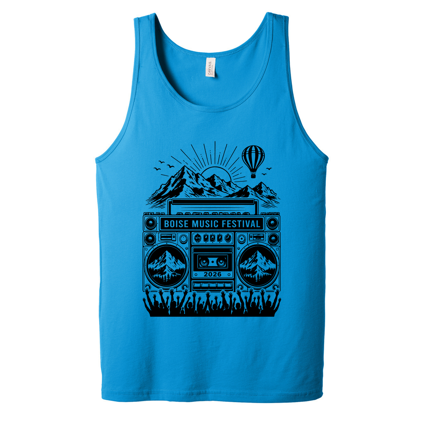 BMF 2026 - BELLA+CANVAS® Unisex Jersey Tank - NEON BLUE
