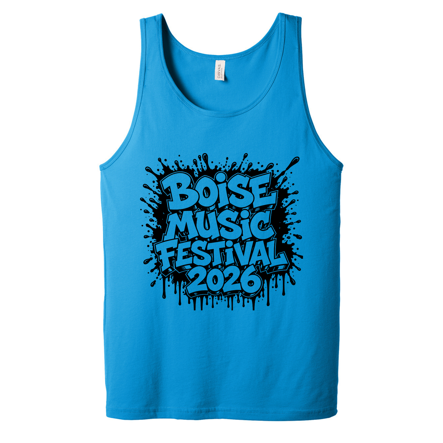 BMF 2026 - BELLA+CANVAS® Unisex Jersey Tank - NEON BLUE