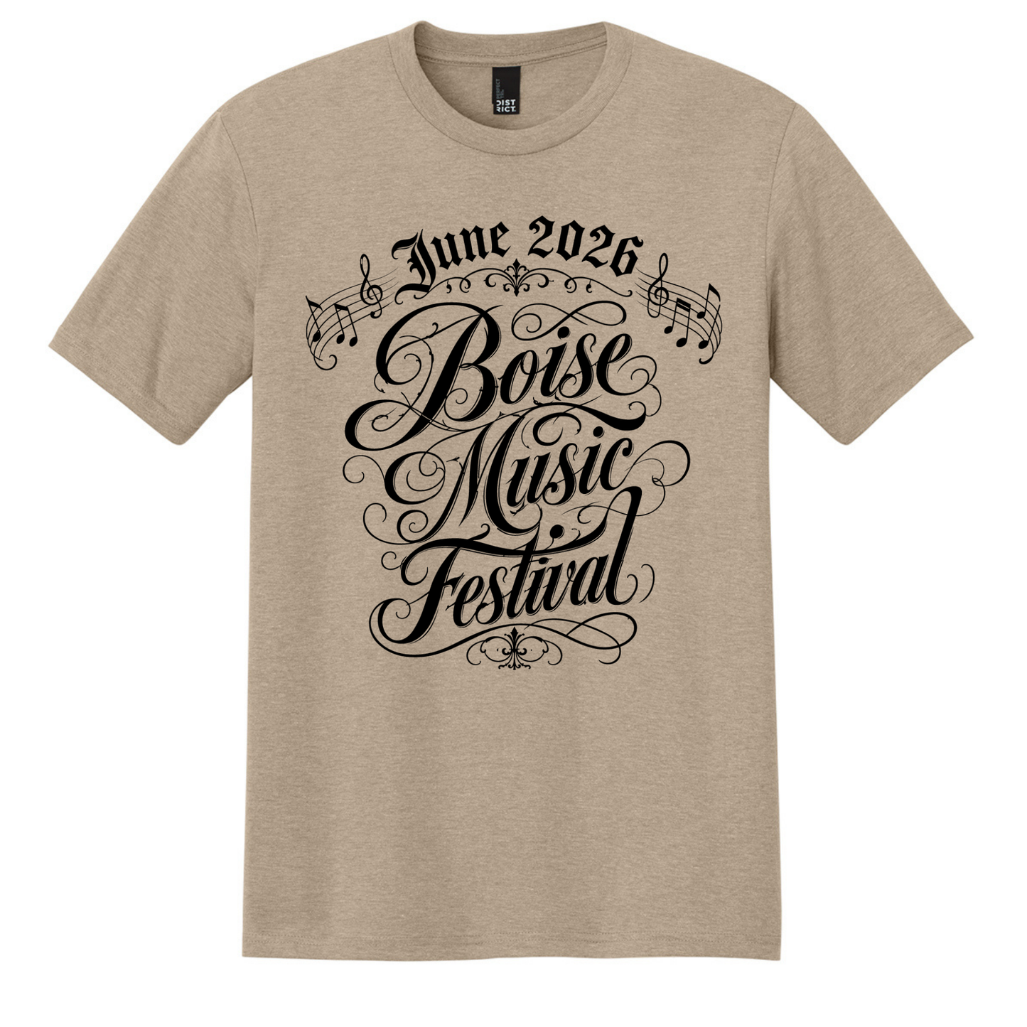 BMF 2026 - District® Perfect Tri® Tee - DESERT TAN