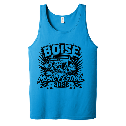 BMF 2026 - BELLA+CANVAS® Unisex Jersey Tank - NEON BLUE