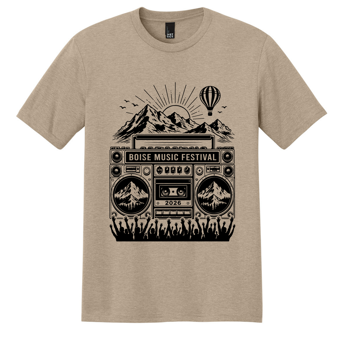 BMF 2026 - District® Perfect Tri® Tee - DESERT TAN
