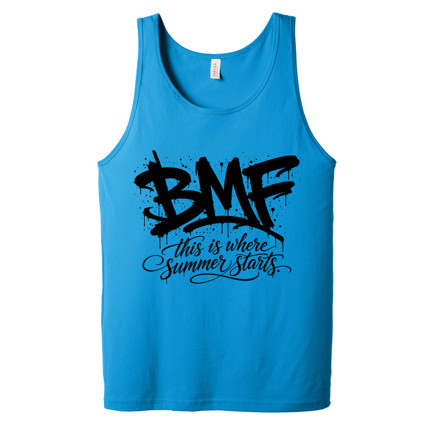BMF 2026 - BELLA+CANVAS® Unisex Jersey Tank - NEON BLUE
