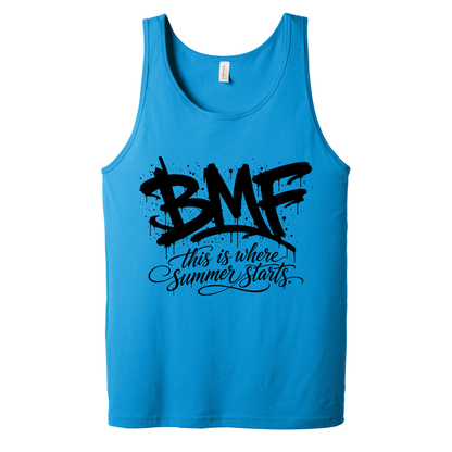 BMF 2026 - BELLA+CANVAS® Unisex Jersey Tank - NEON BLUE