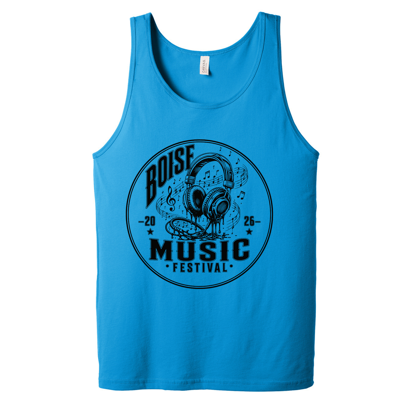 BMF 2026 - BELLA+CANVAS® Unisex Jersey Tank - NEON BLUE
