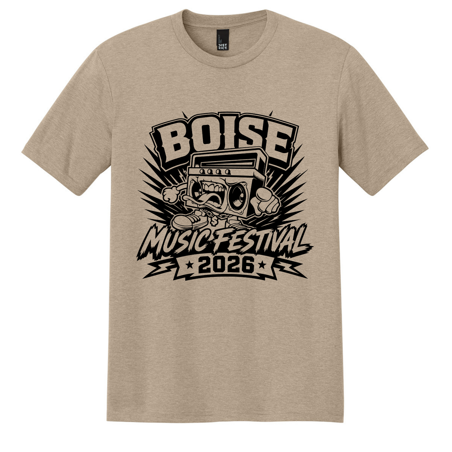 BMF 2026 - District® Perfect Tri® Tee - DESERT TAN