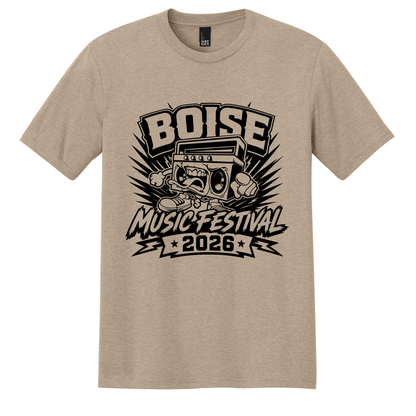 BMF 2026 - District® Perfect Tri® Tee - DESERT TAN