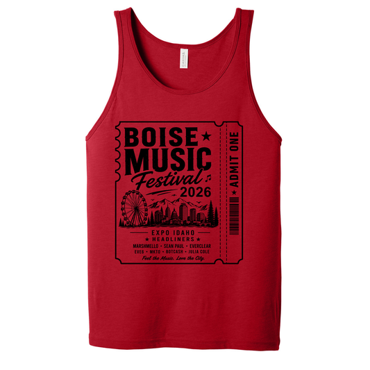 BMF 2026 - BELLA+CANVAS® Unisex Jersey Tank - RED