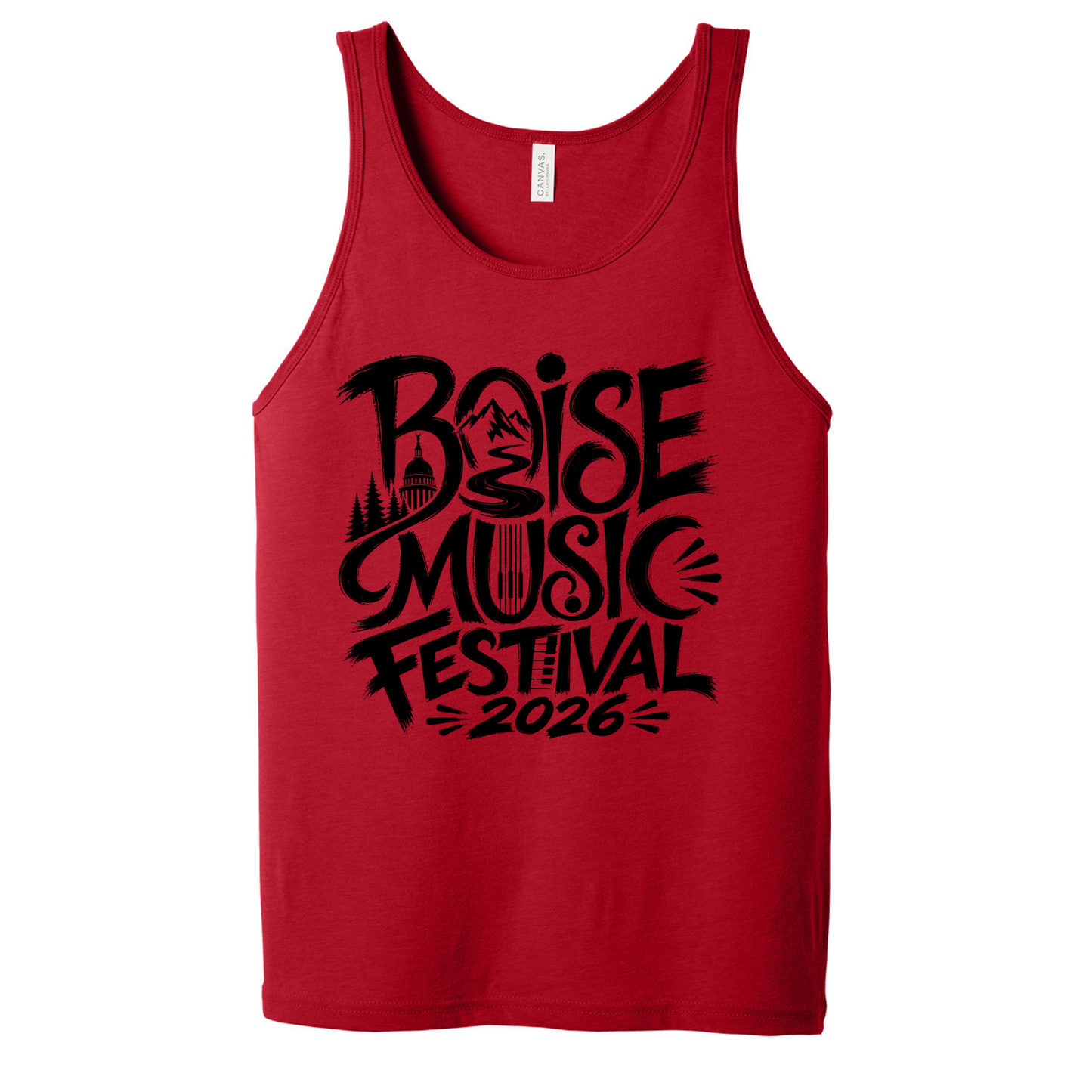 BMF 2026 - BELLA+CANVAS® Unisex Jersey Tank - RED