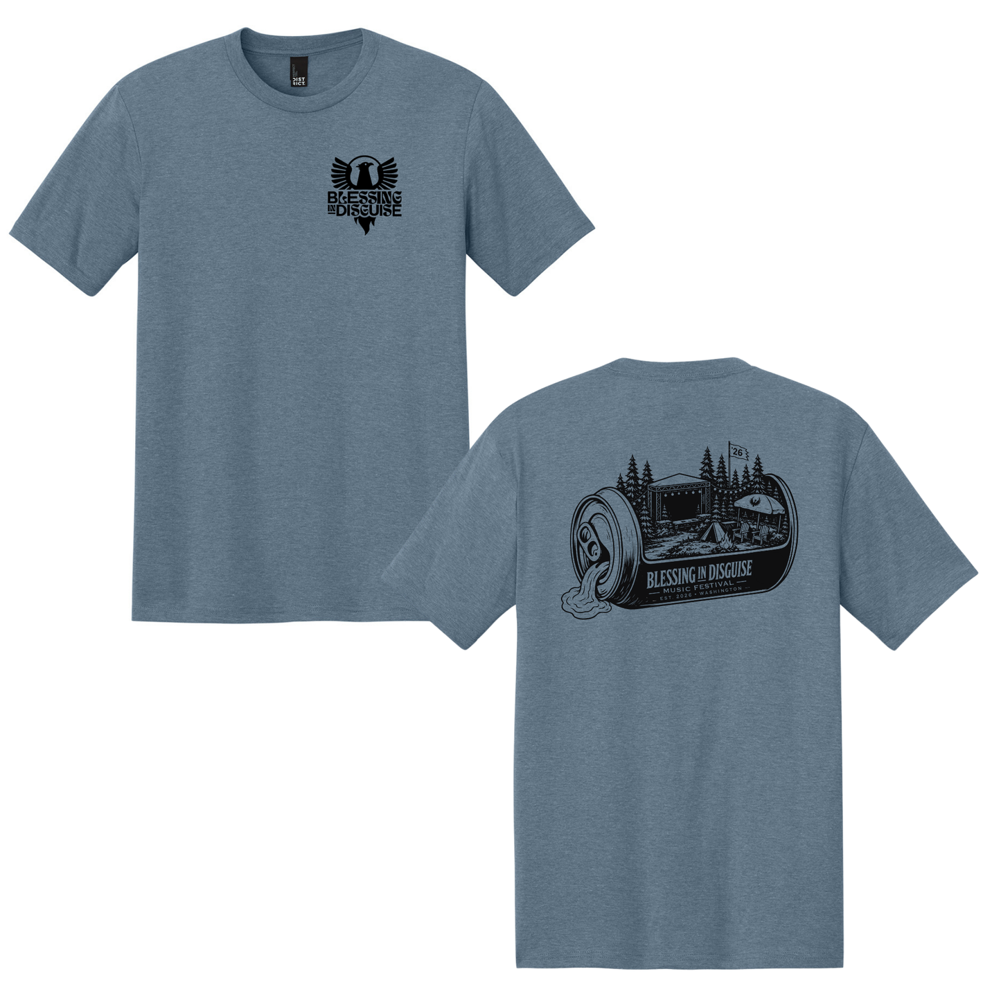 BID 2026 - District® Perfect Tri® Tee - FLINT BLUE