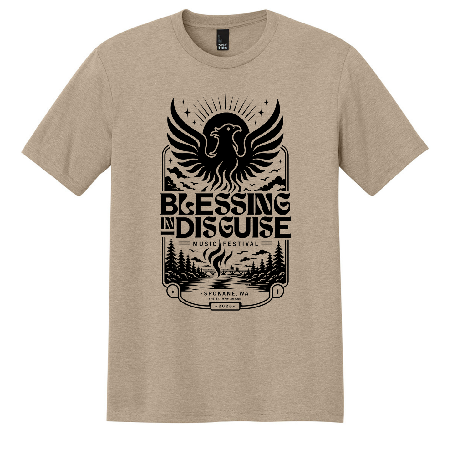 BID 2026 - District® Perfect Tri® Tee - DESERT TAN